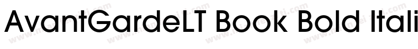 AvantGardeLT Book Bold Italic字体转换